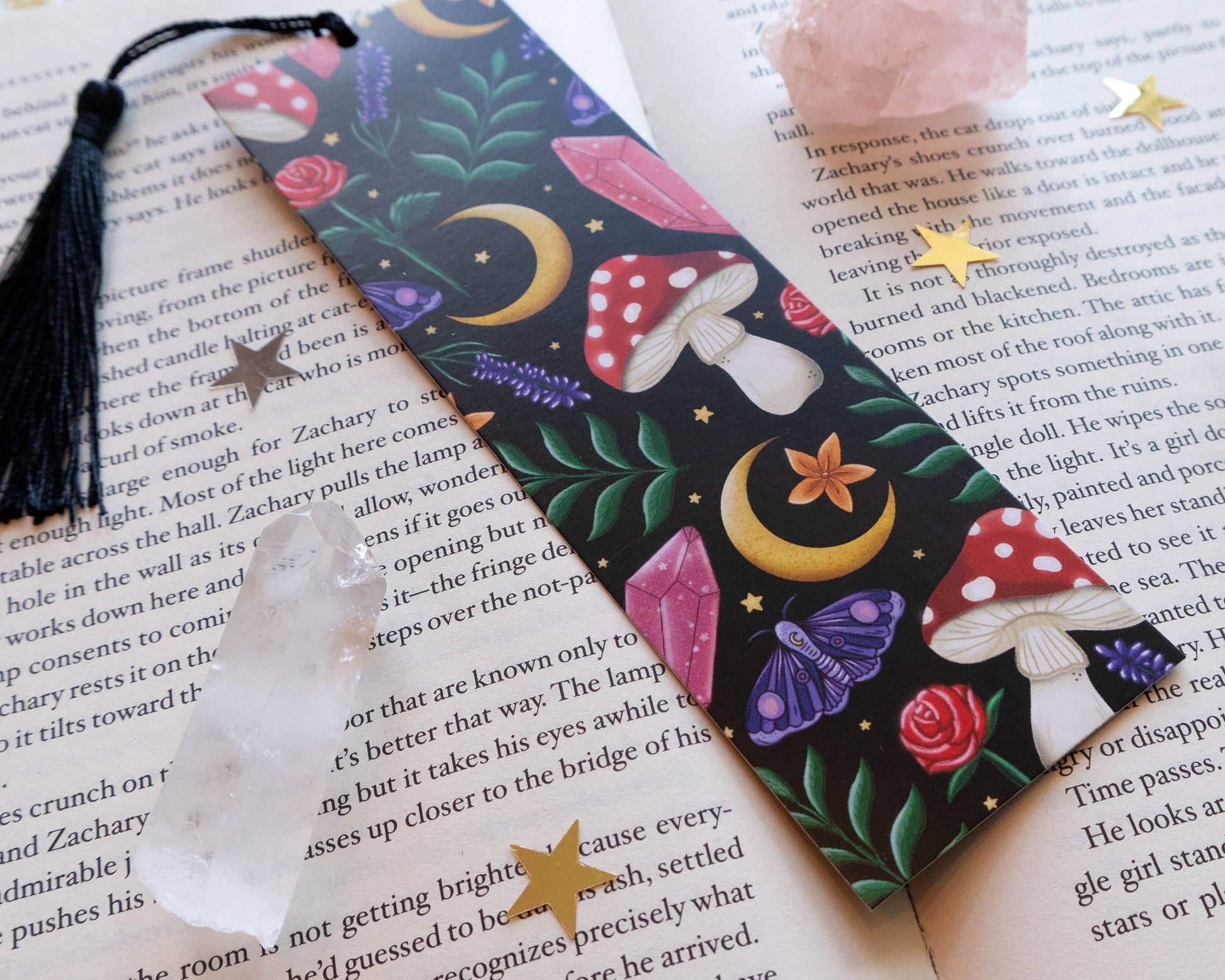 Basically Britt - Woodland Bookmark - Forest Toadstool Nature Butterfly - The Dreamer's Bookshop.