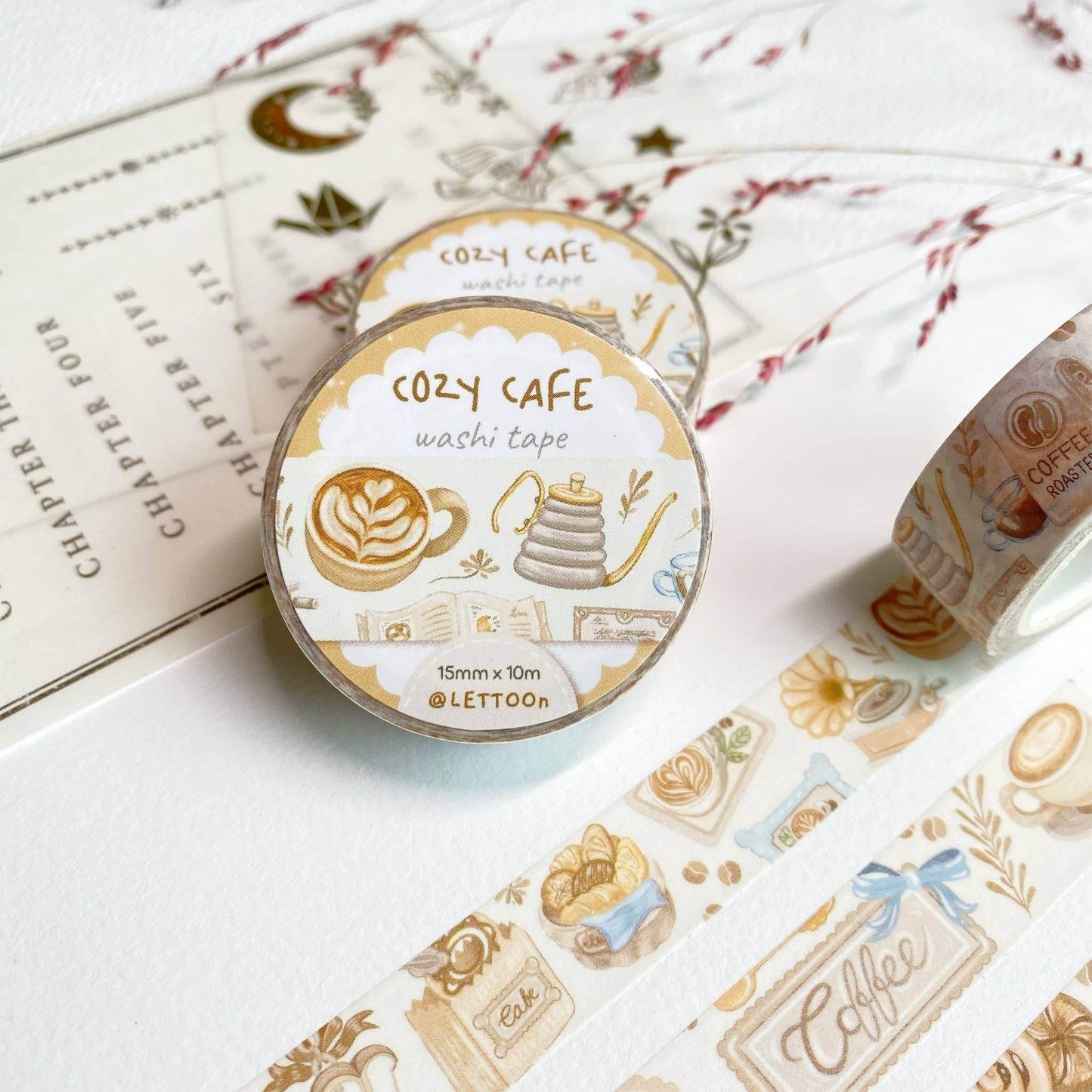 LETTOOn - Washi Tape - Gezellig café - The Dreamer's Bookshop.