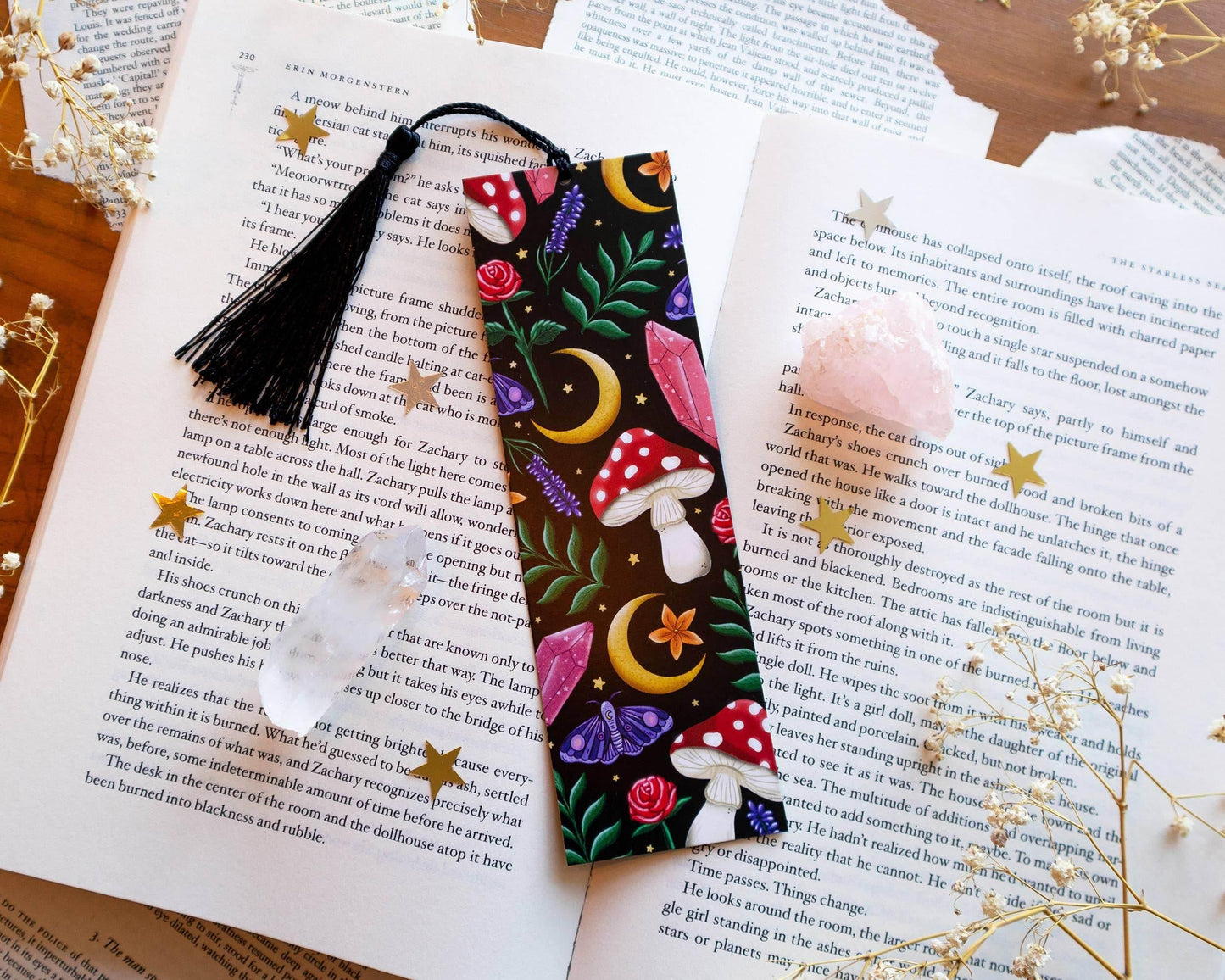 Basically Britt - Woodland Bookmark - Forest Toadstool Nature Butterfly - The Dreamer's Bookshop.