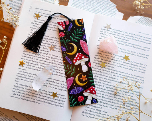 Basically Britt - Woodland Bookmark - Forest Toadstool Nature Butterfly - The Dreamer's Bookshop.
