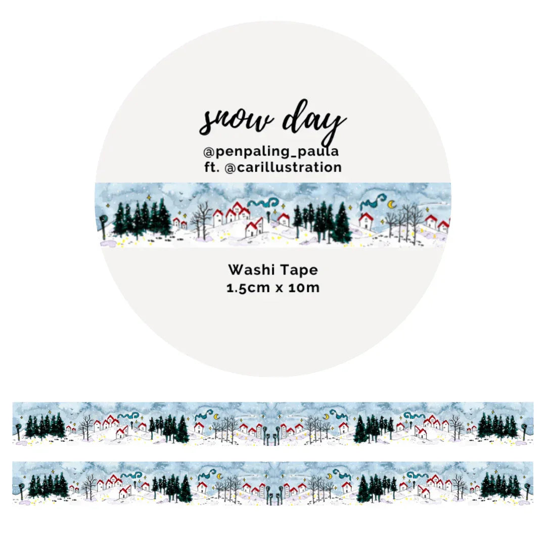 Penpaling Paula - Sneeuwdag - Washi Tape - The Dreamer's Bookshop.