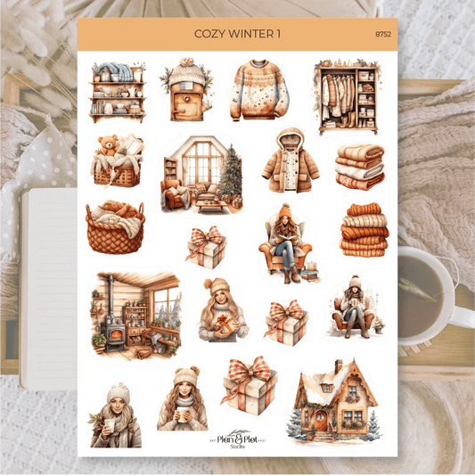 Plan & Plot Studio - Gezellige winter 1 | Stickers - The Dreamer's Bookshop.