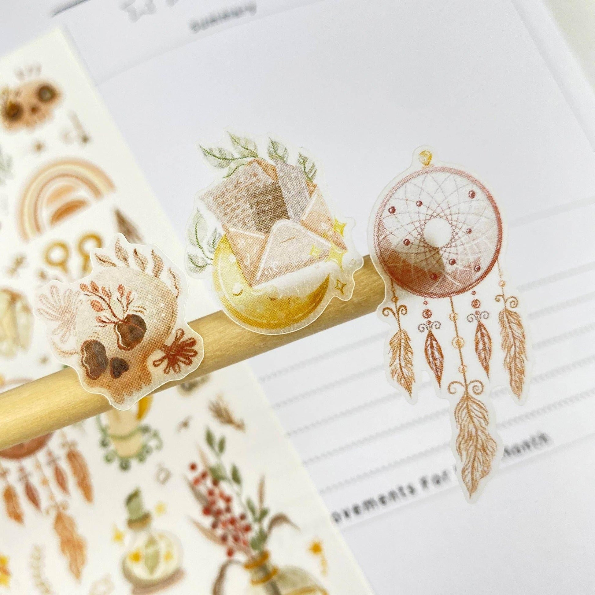LETTOOn - Stickervel - Boho Mystery - The Dreamer's Bookshop.