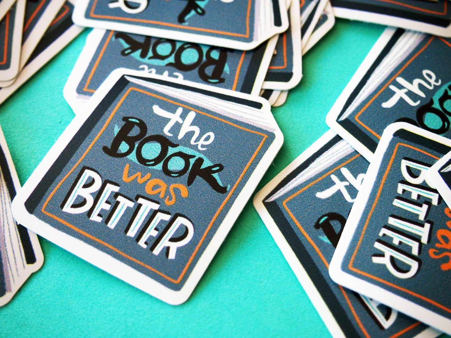 Irene Renon illustrations - Boekstickers, cadeau voor boekenliefhebbers, het boek was beter, vinyl - The Dreamer's Bookshop.