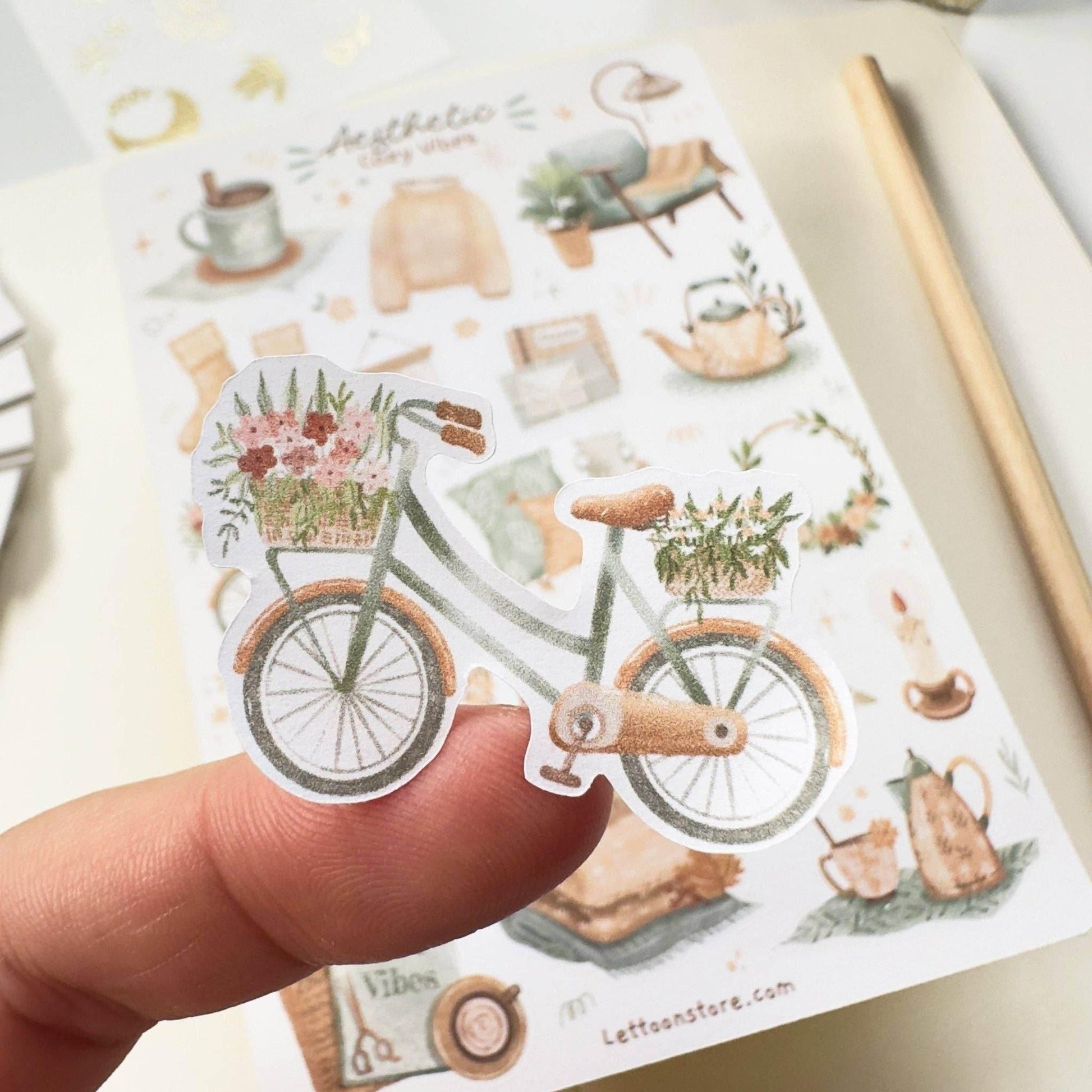 LETTOOn - Stickervel - Aesthetic Cosy Vibes - The Dreamer's Bookshop.