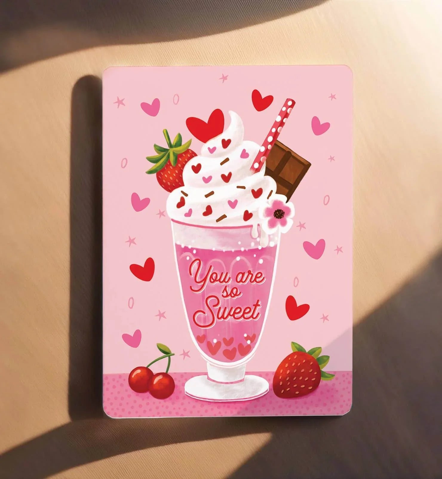 Aniet Illustration - Kaart liefde valentijn you are sweet milkshake ansichtkaart - The Dreamer's Bookshop.