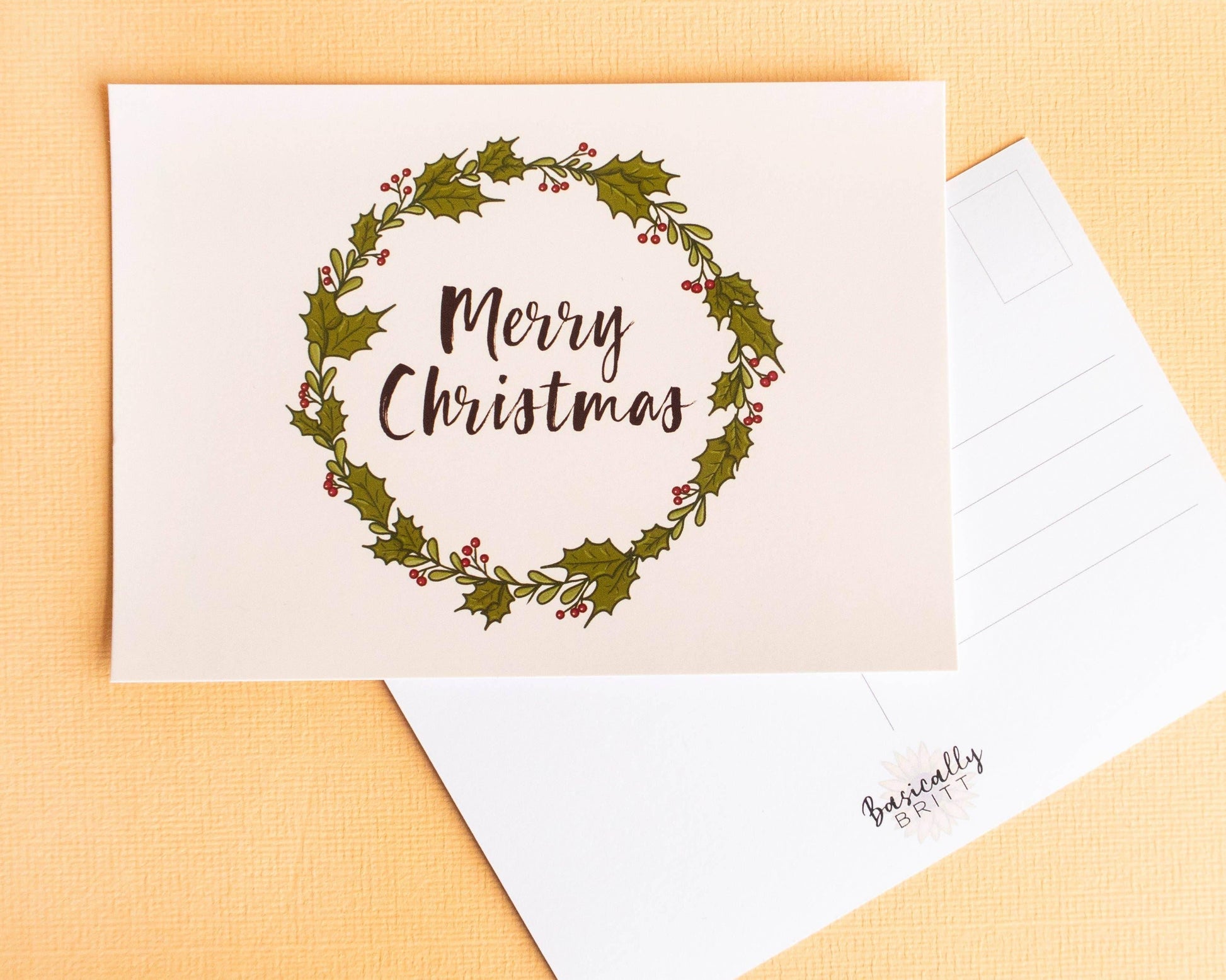 Basically Britt - Christmas Cards - Set of 3 Postcards - The Dreamer's Bookshop.
