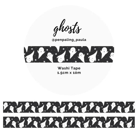 Ghosts - Washi Tape - The Dreamer's Bookshop.