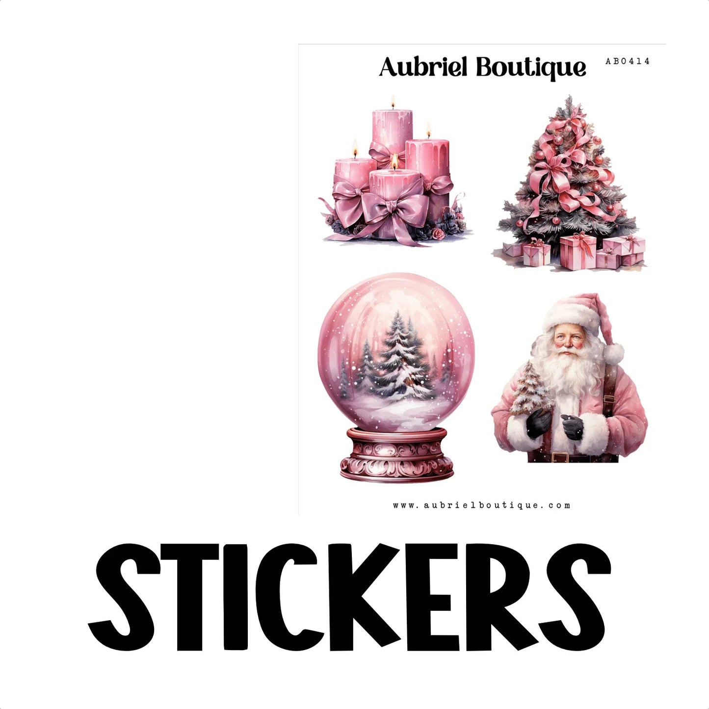 AubrielBoutique - DECO XMAS, plannerstickers — AB0414 - The Dreamer's Bookshop.