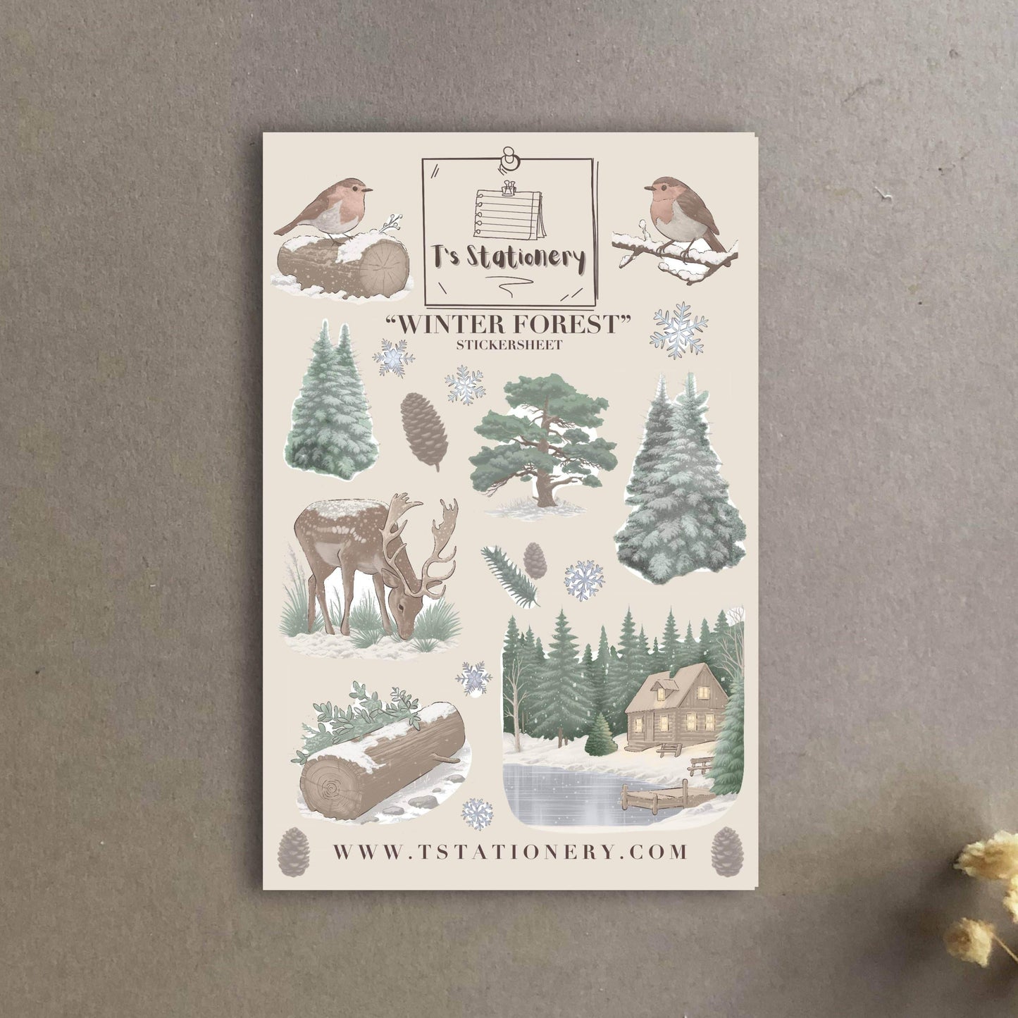 T's Stationery - „Winterbos” - The Dreamer's Bookshop.