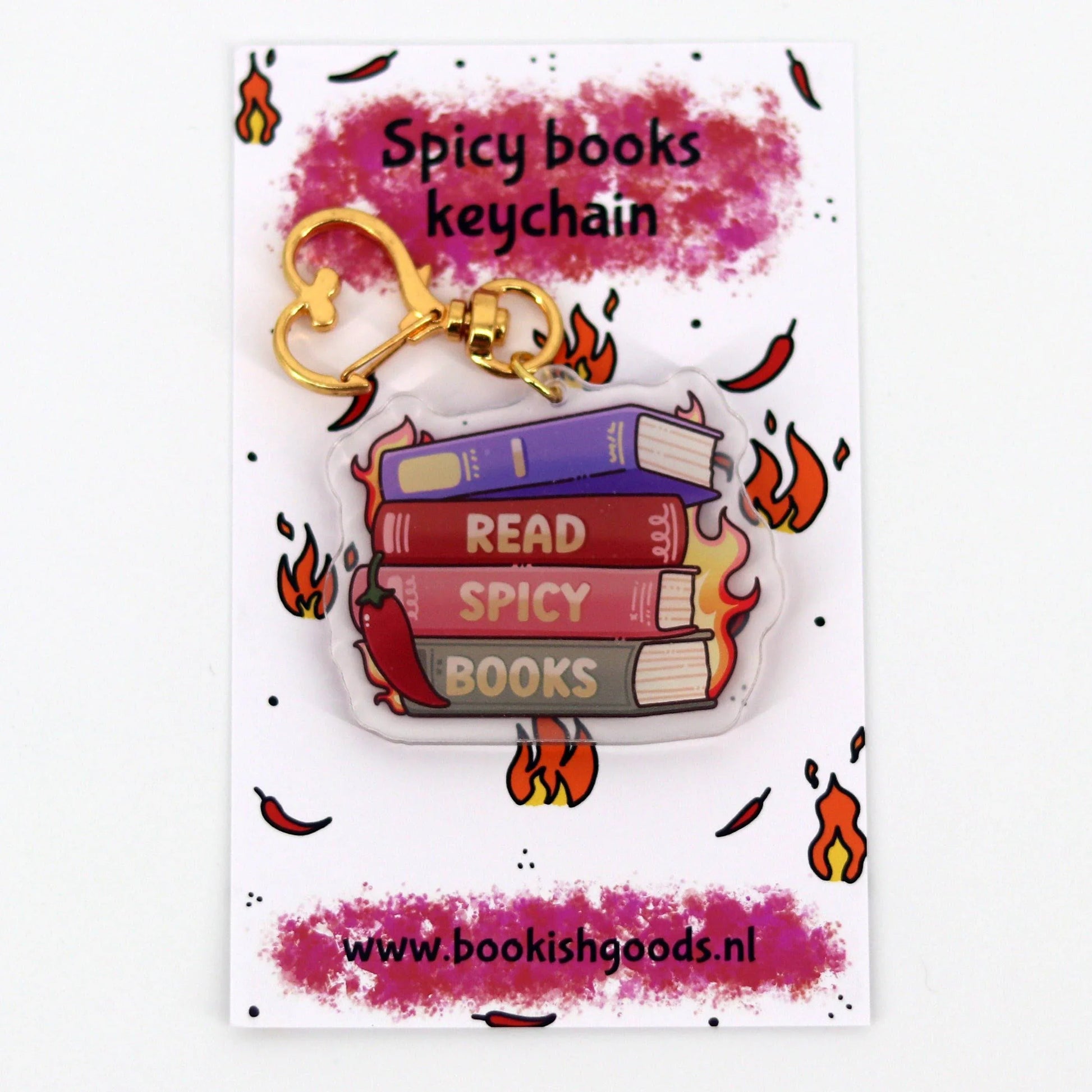 Bookish Goods - Sleutelhanger Spicy Books - The Dreamer's Bookshop.