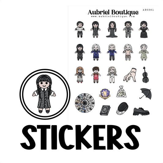 AubrielBoutique - WOENSDAG, plannerstickers — AB0361 - The Dreamer's Bookshop.