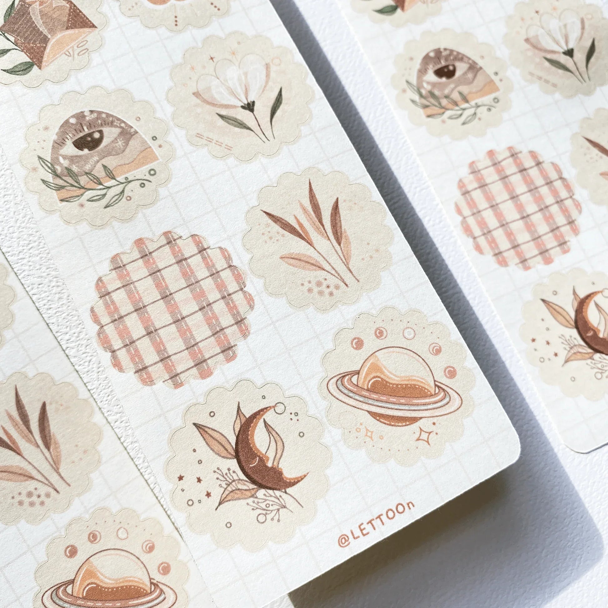 LETTOOn - Stickervel - Boho - The Dreamer's Bookshop.