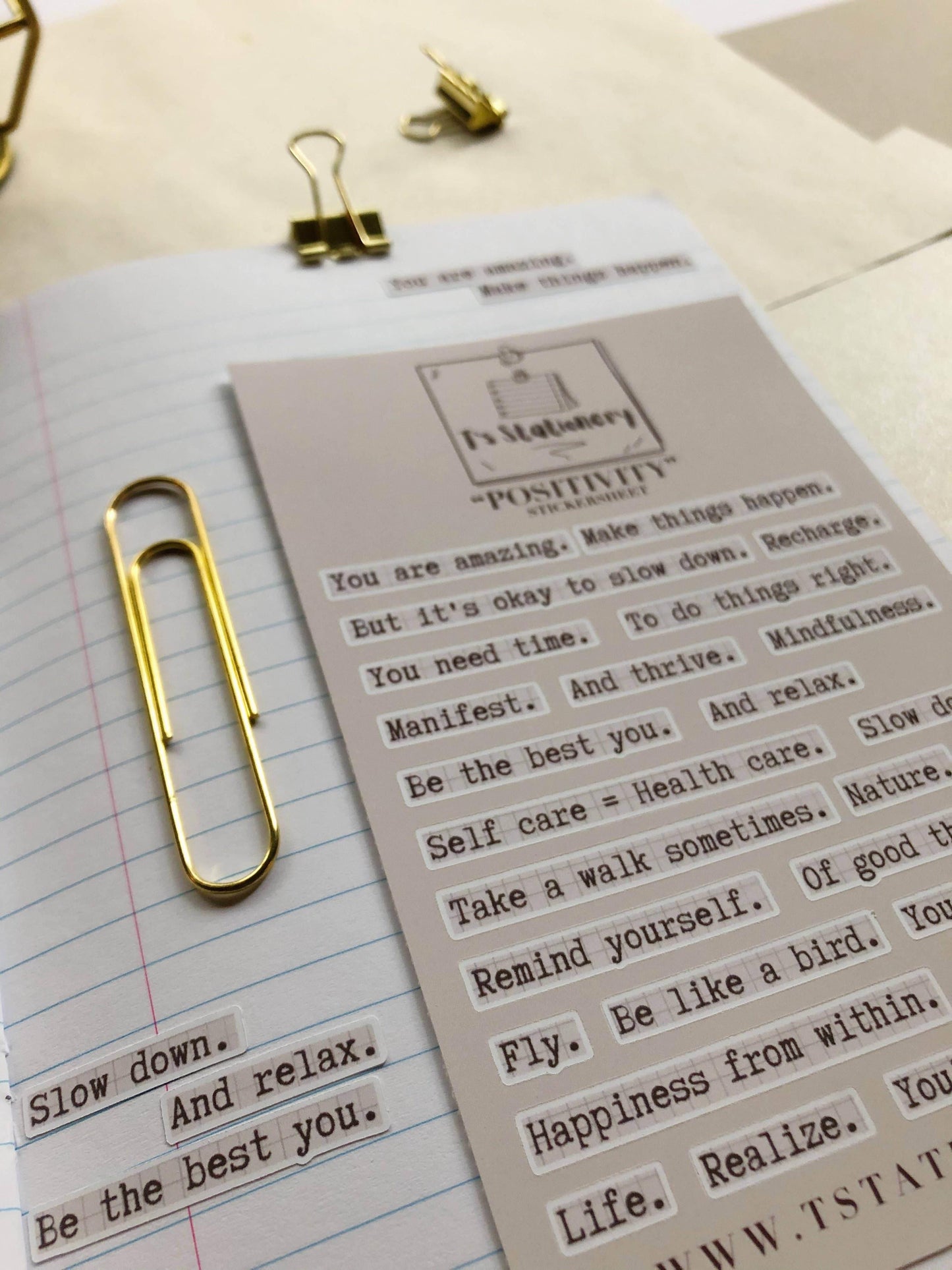 T's Stationery - Positieve stickers - The Dreamer's Bookshop.