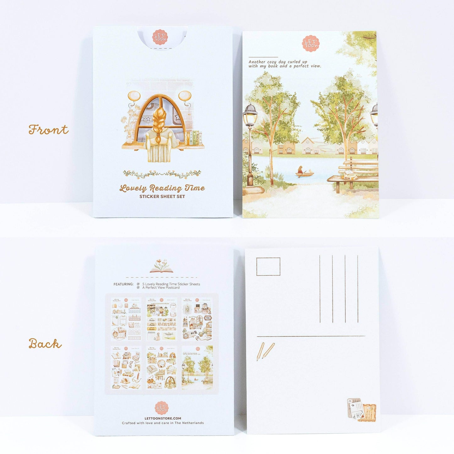 LETTOOn - Heerlijke leestijd - Stickerset - The Dreamer's Bookshop.