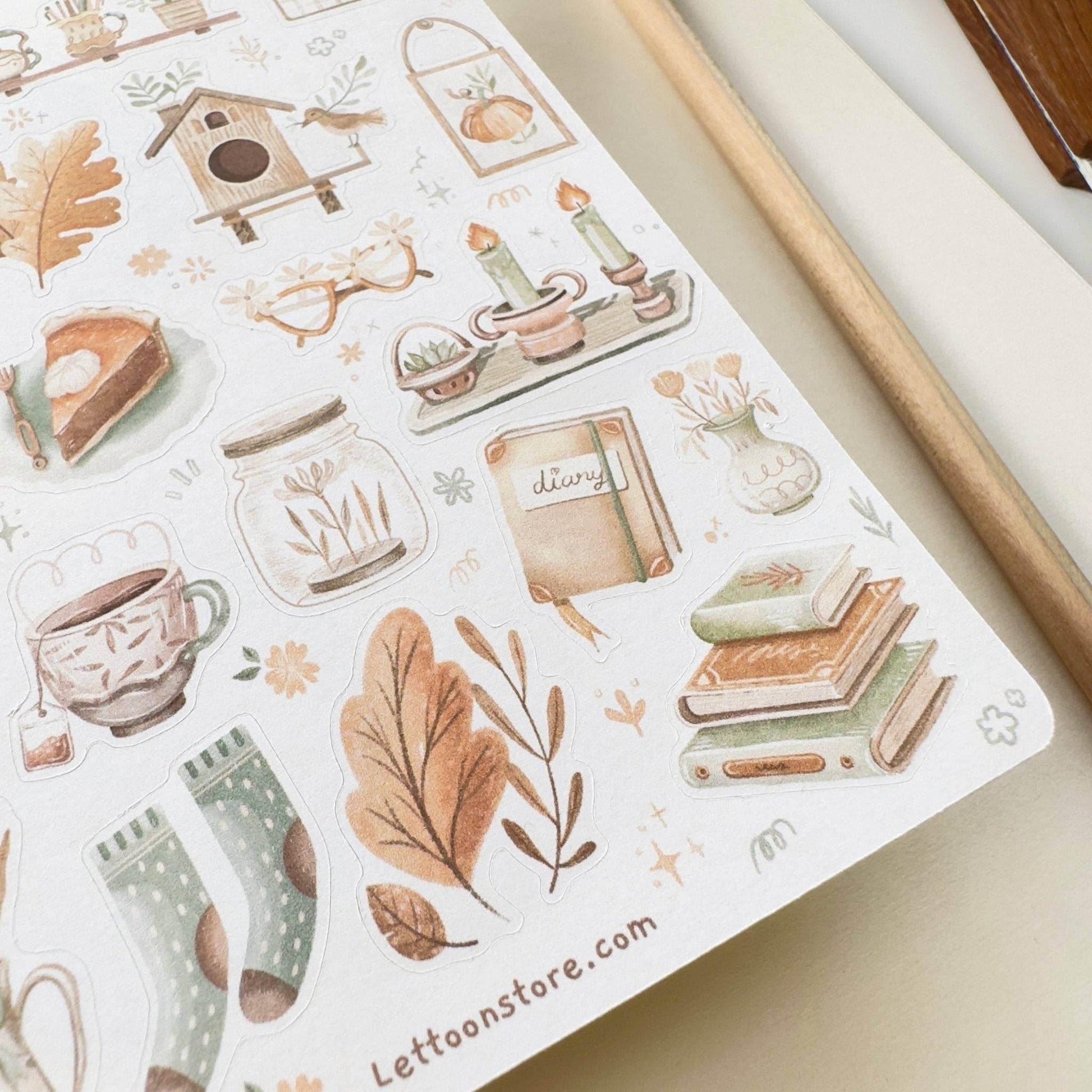 LETTOOn - Stickervel - Magical Cosy Fall - The Dreamer's Bookshop.