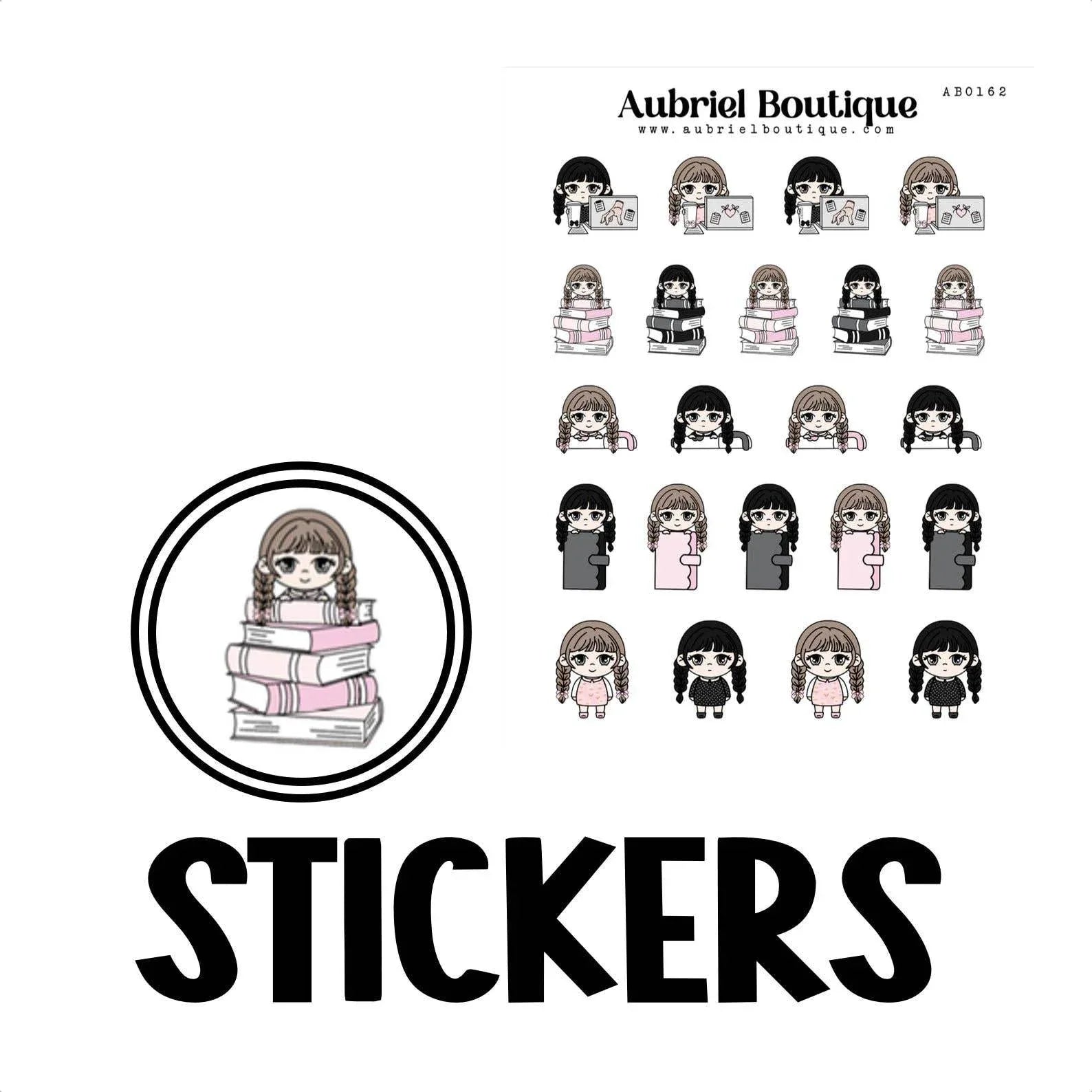 AubrielBoutique - BAMBOLINA, plannerstickers — AB0162 - The Dreamer's Bookshop.