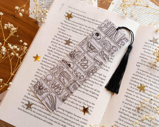 Basically Britt - Cabinet of Curiosities Bookmark - Dark Academia Vibes - The Dreamer's Bookshop.