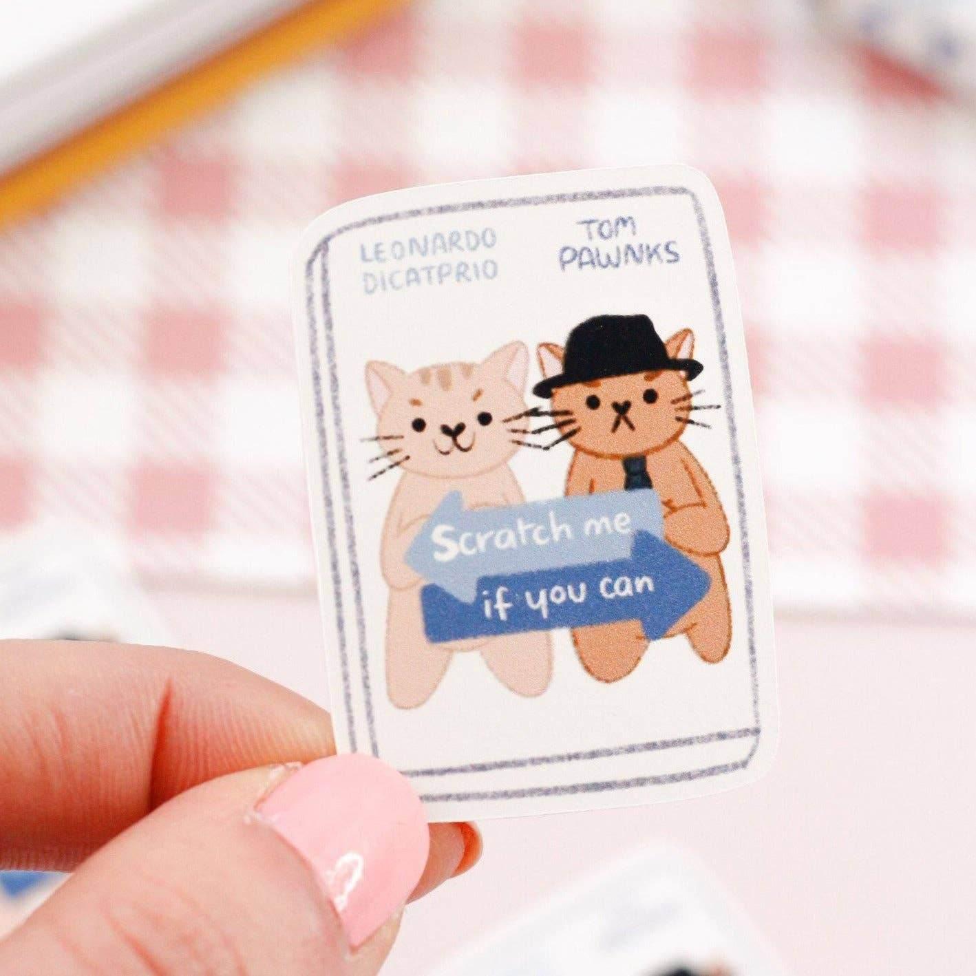 My Sweet Paper Card - Kras me als je kunt - Kattensticker - The Dreamer's Bookshop.
