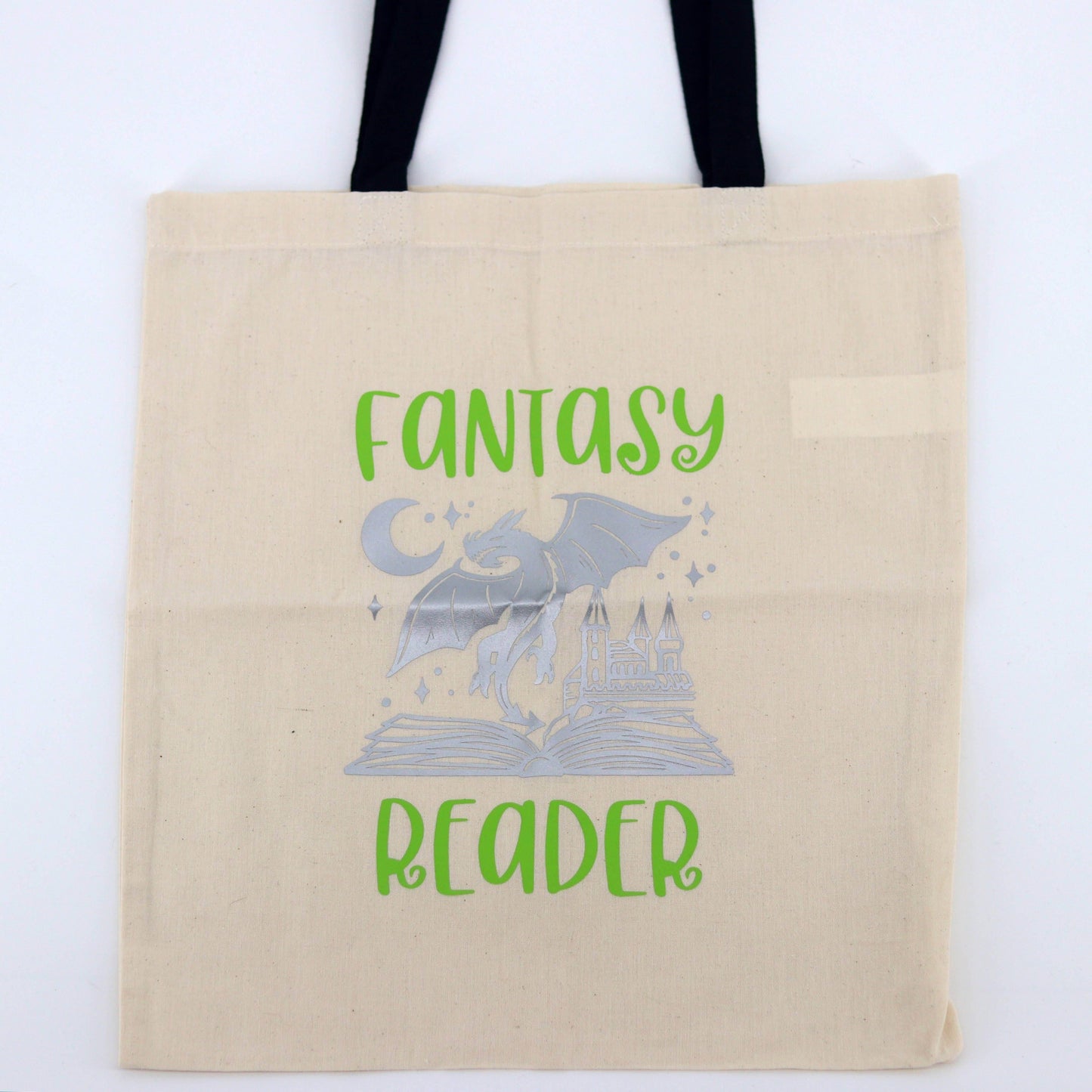 Bookish Goods - Draagtas Fantasy Reader Groen - The Dreamer's Bookshop.
