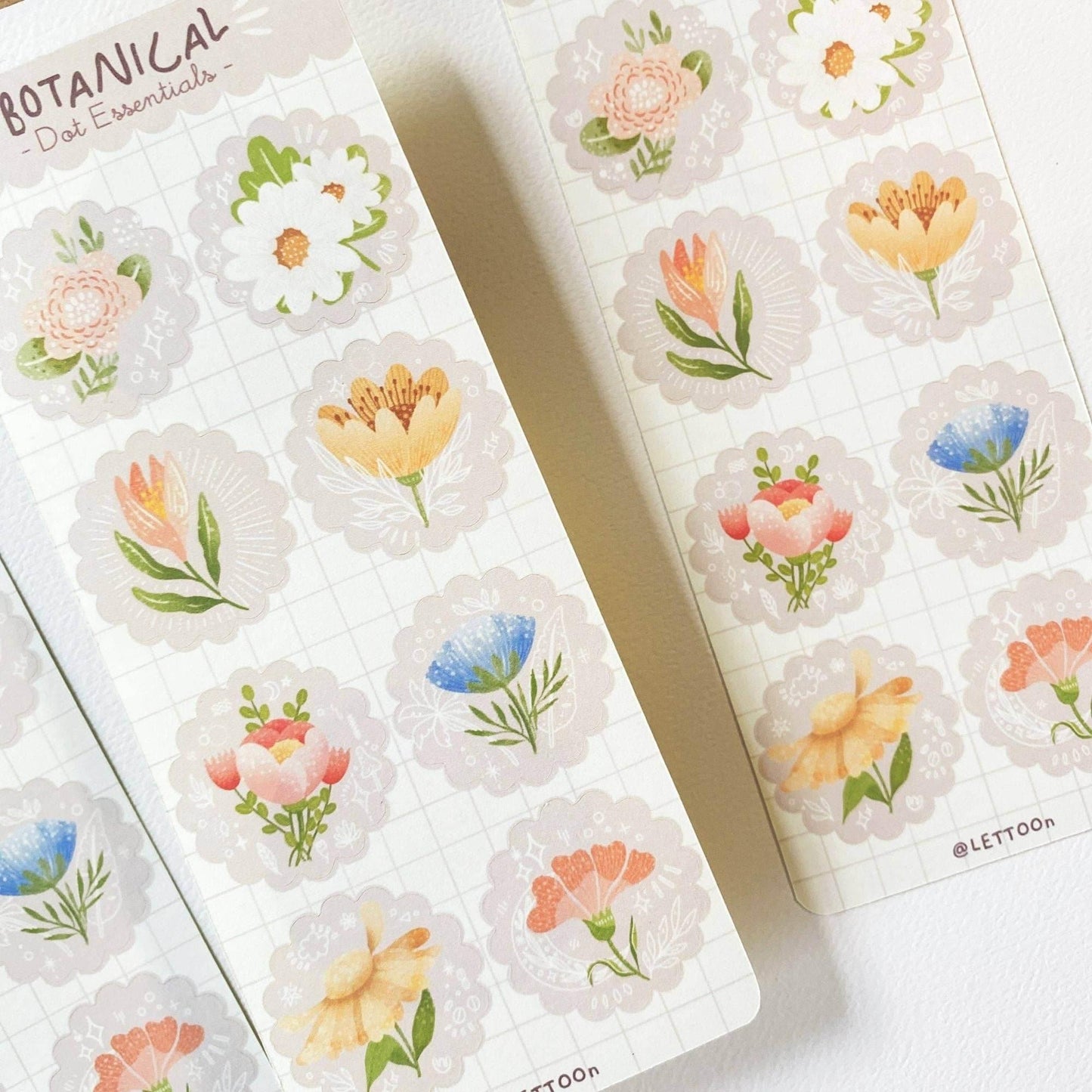 LETTOOn - Stickervel - Botanisch - The Dreamer's Bookshop.