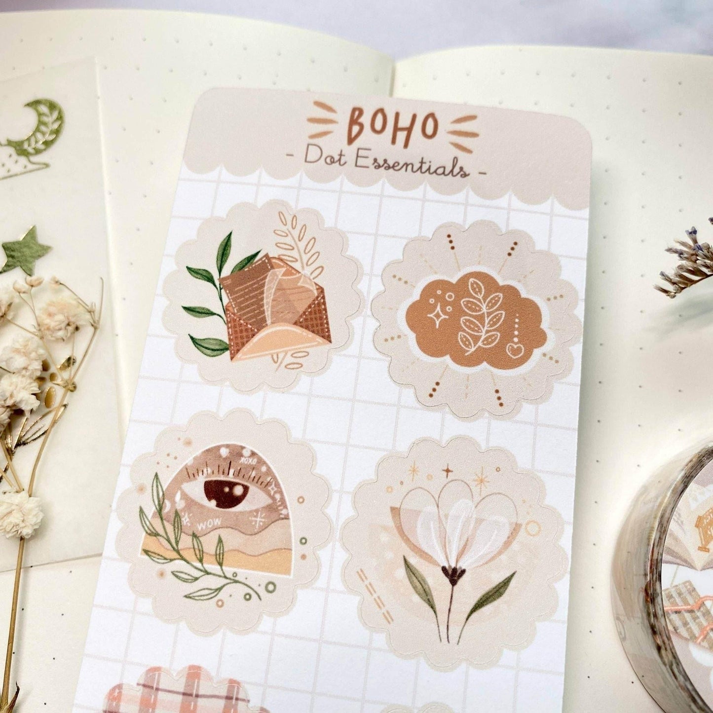 LETTOOn - Stickervel - Boho - The Dreamer's Bookshop.