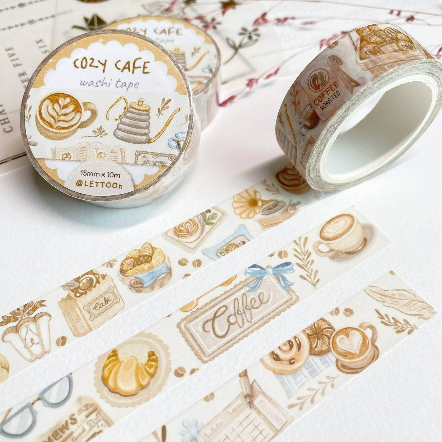 LETTOOn - Washi Tape - Gezellig café - The Dreamer's Bookshop.