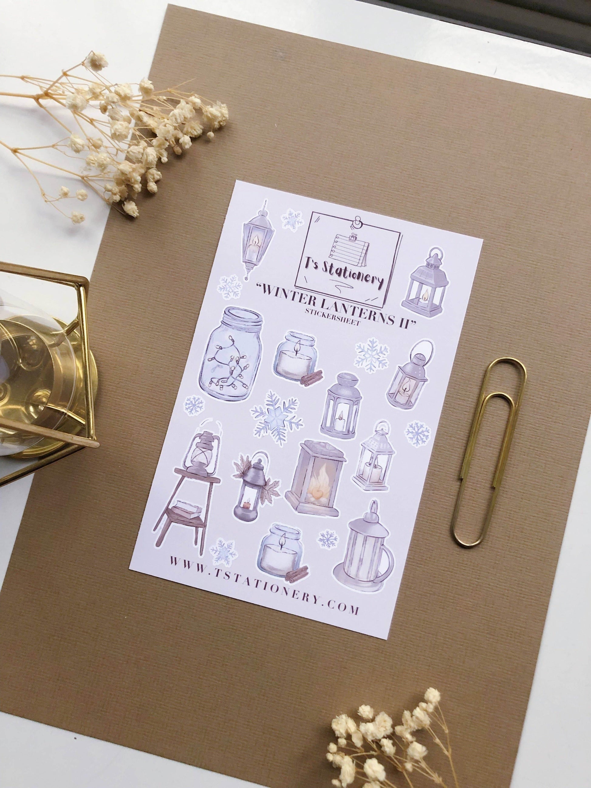 T's Stationery - „Winterlantaarns II” - The Dreamer's Bookshop.
