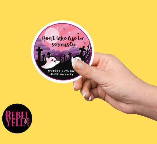 Rebel Yell Design - Spookachtige motiverende sticker (Variant 1) - The Dreamer's Bookshop.