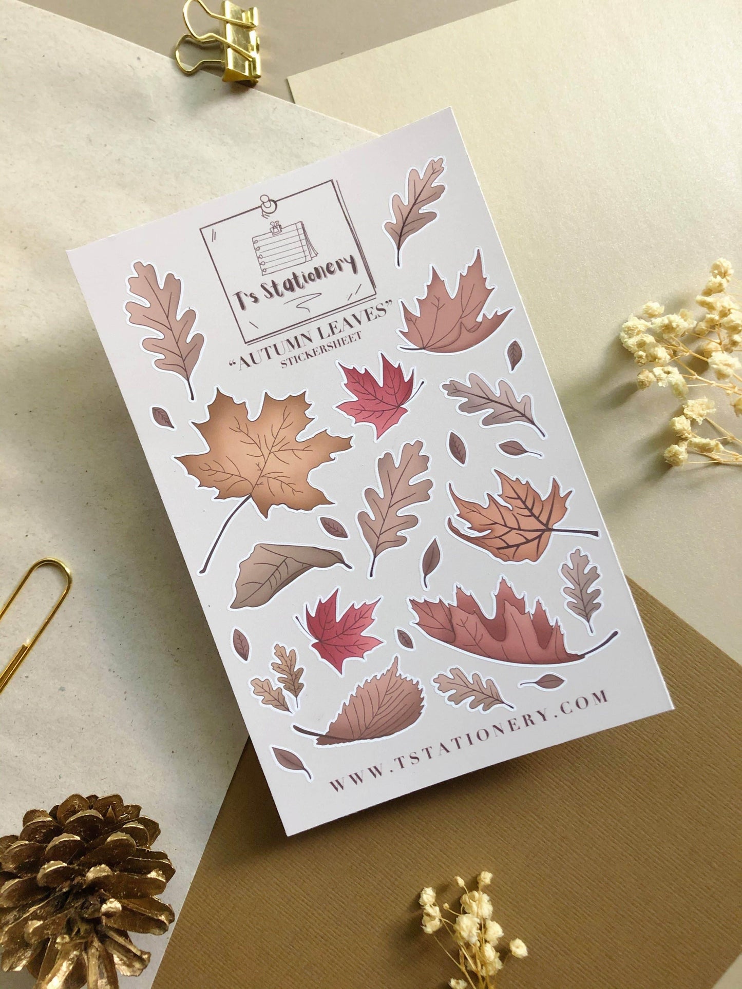 T's Stationery - „Herfstbladeren” - The Dreamer's Bookshop.