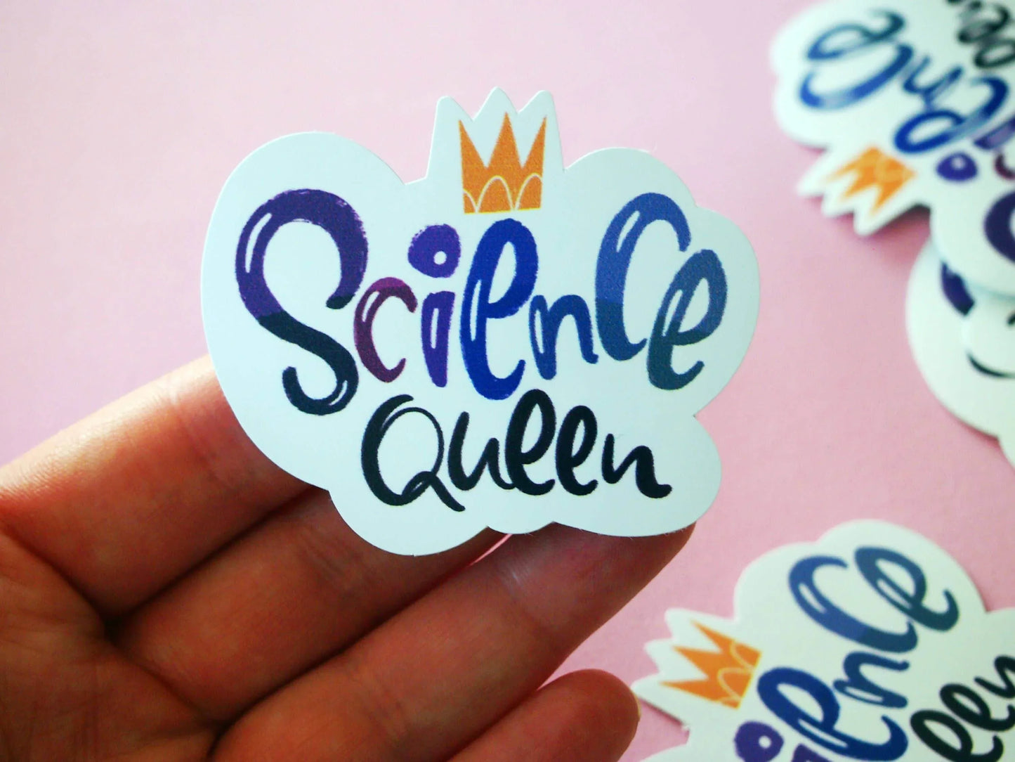 Irene Renon illustrations - Wetenschapskoningin, geschenken voor wetenschapsleraren, wetenschapsstickers, lab - The Dreamer's Bookshop.