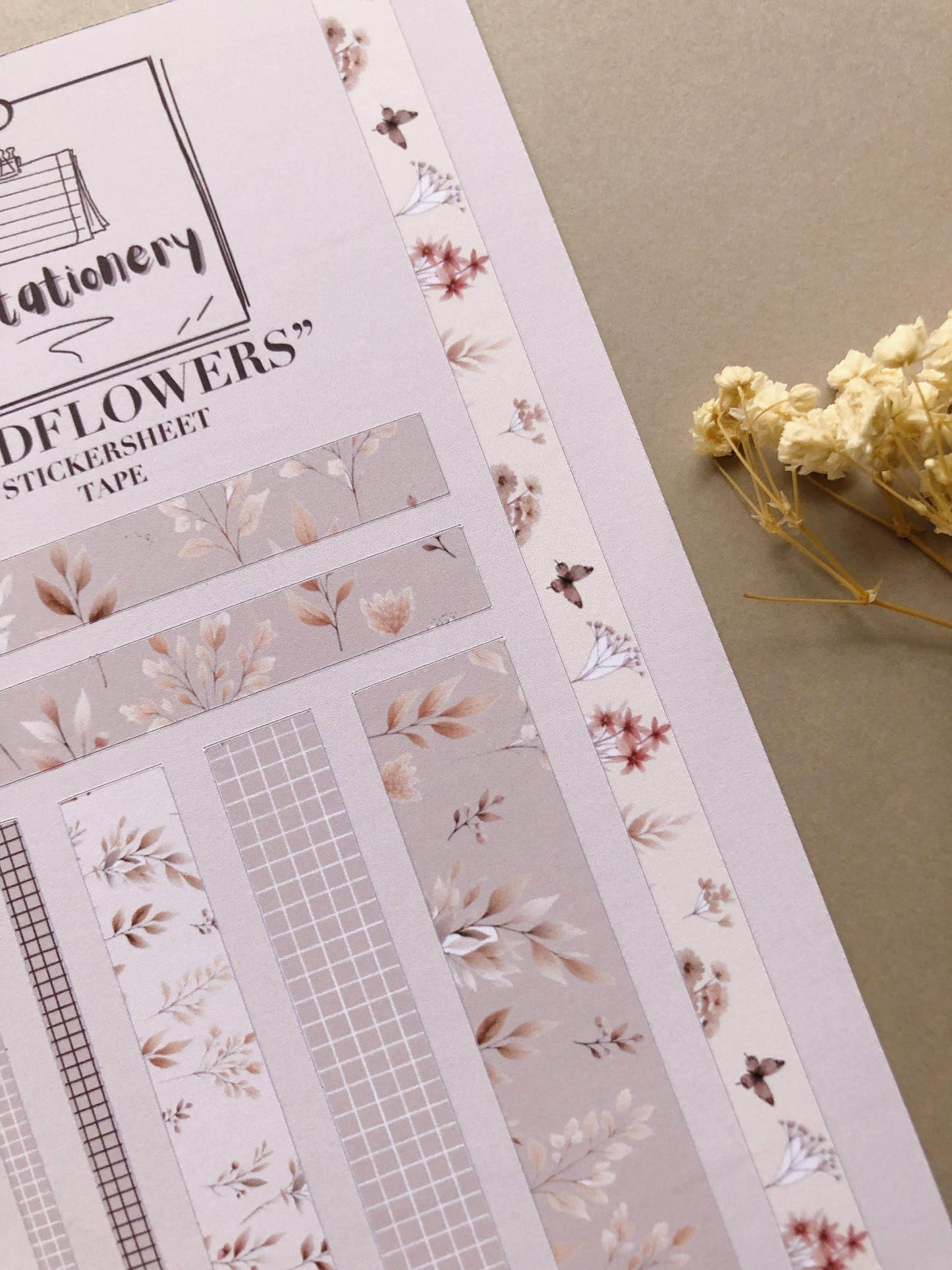 T's Stationery - Stickerveltape „Wildflower” Washi - The Dreamer's Bookshop.