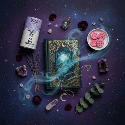 The Dreamer's Box – Enchanted: Satemwa Sunrise tea, Cirabella wax melt and mystery fantasy book