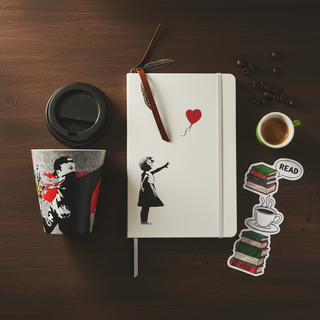 The Chaotic Writer's Kit ☕ – Banksy Edition